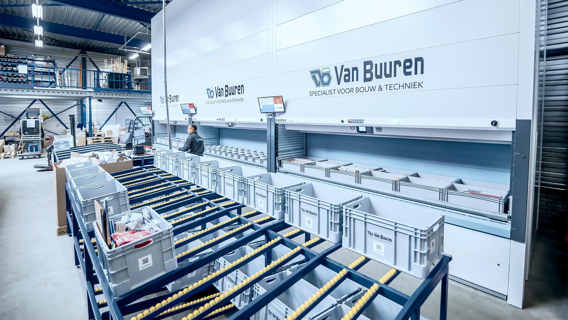 Kardex systeem bij groothandel Van Buuren