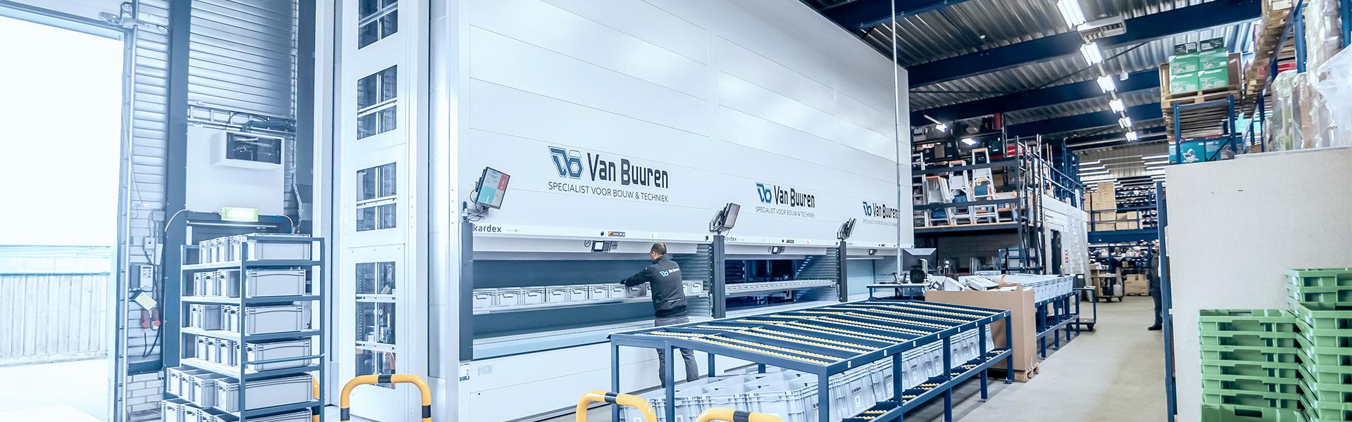 Kardex systeem bij groothandel Van Buuren