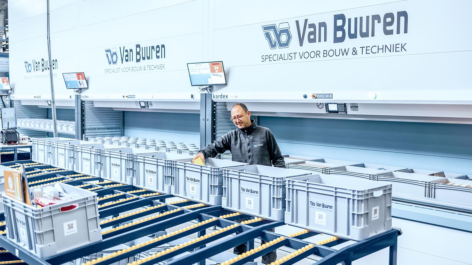 Kardex systeem bij groothandel Van Buuren